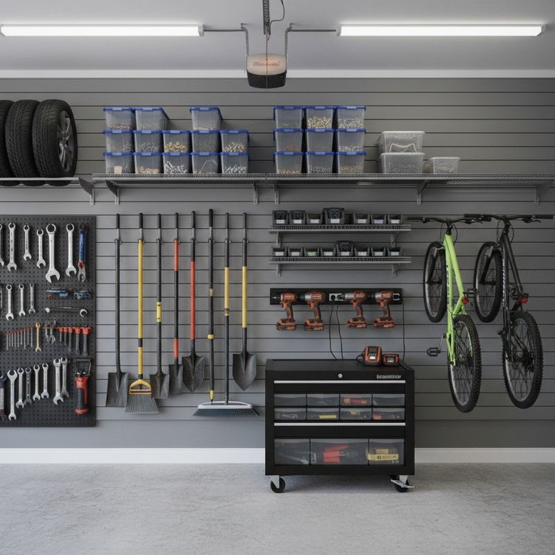 Garage Tool Rack Installation in Greensboro, NC