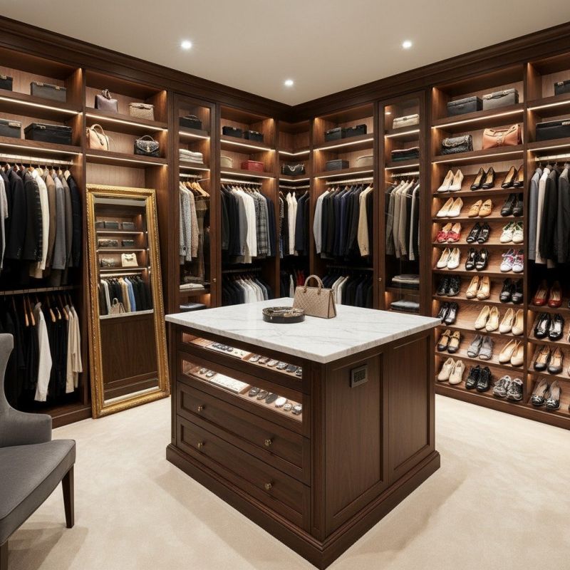 Walk In Closet Remodeling in Winston Salem, NC